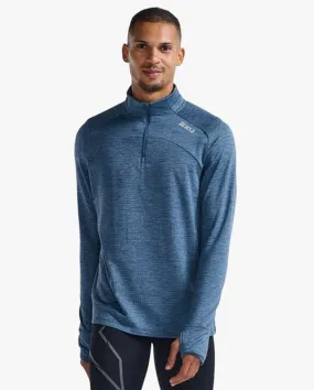 2XU Mens Ignition 1/4 Zip - Stormy/Silver Reflective