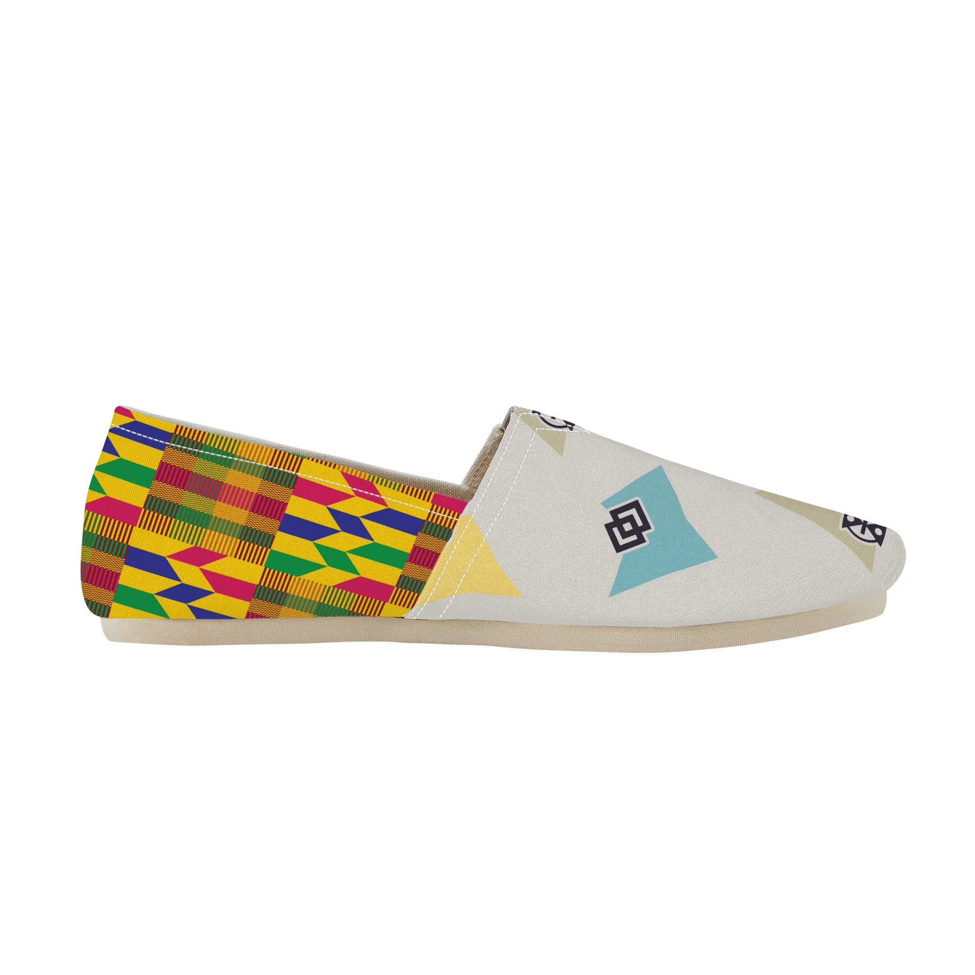 Adinkra Nku-Kente  Slip-on Canvas