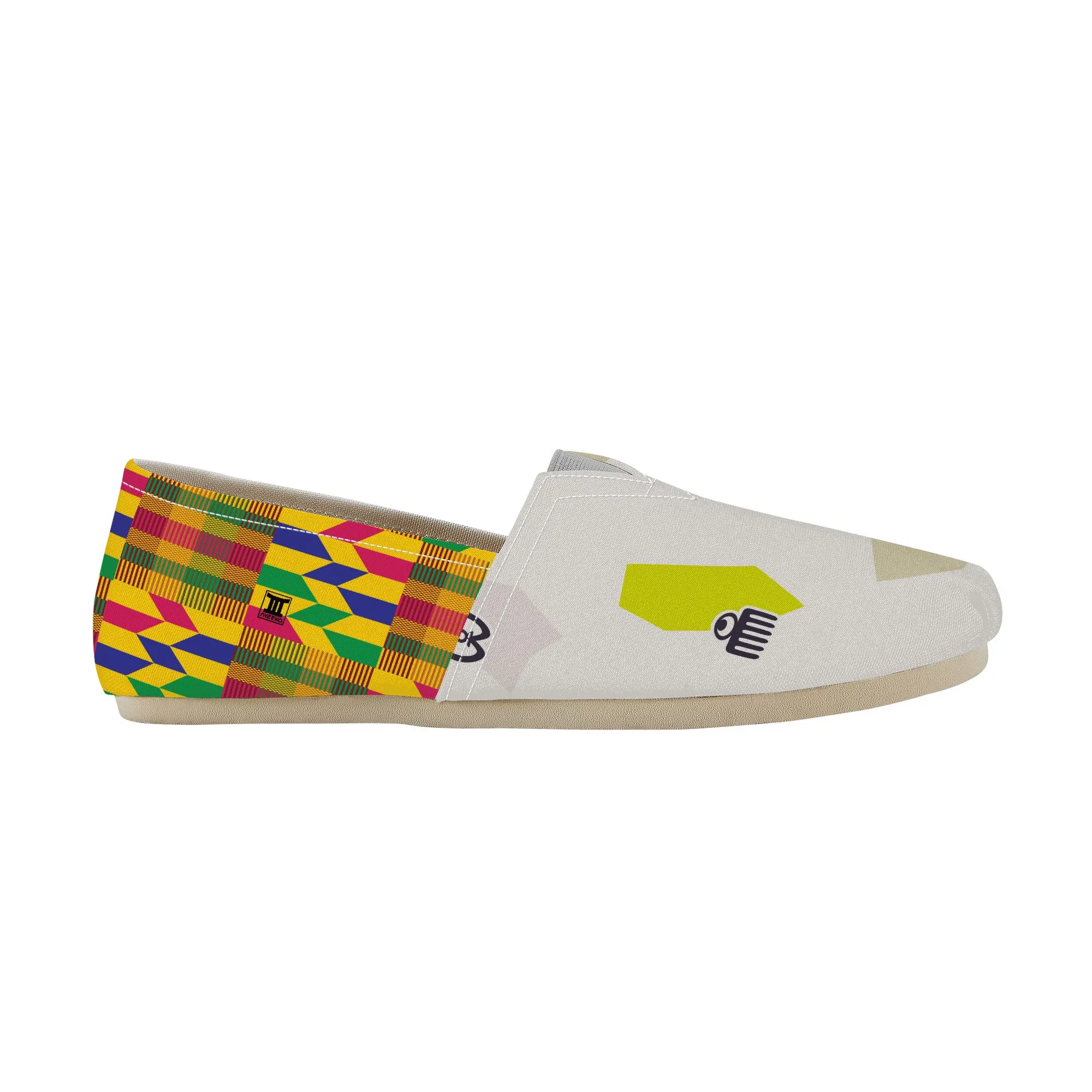 Adinkra Nku-Kente  Slip-on Canvas