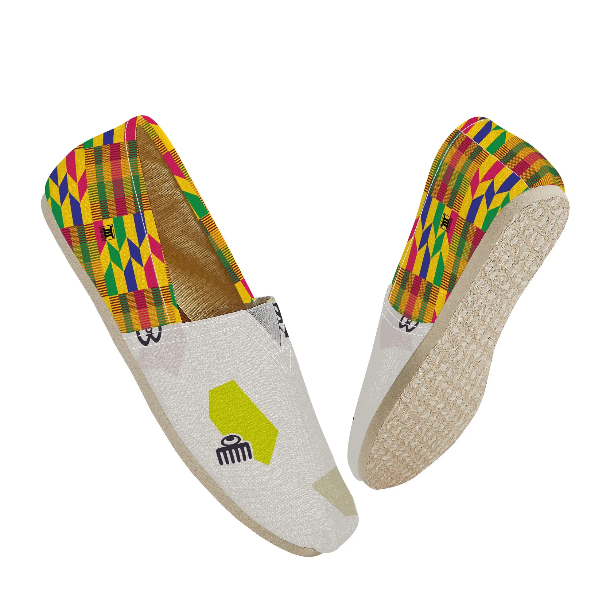 Adinkra Nku-Kente  Slip-on Canvas