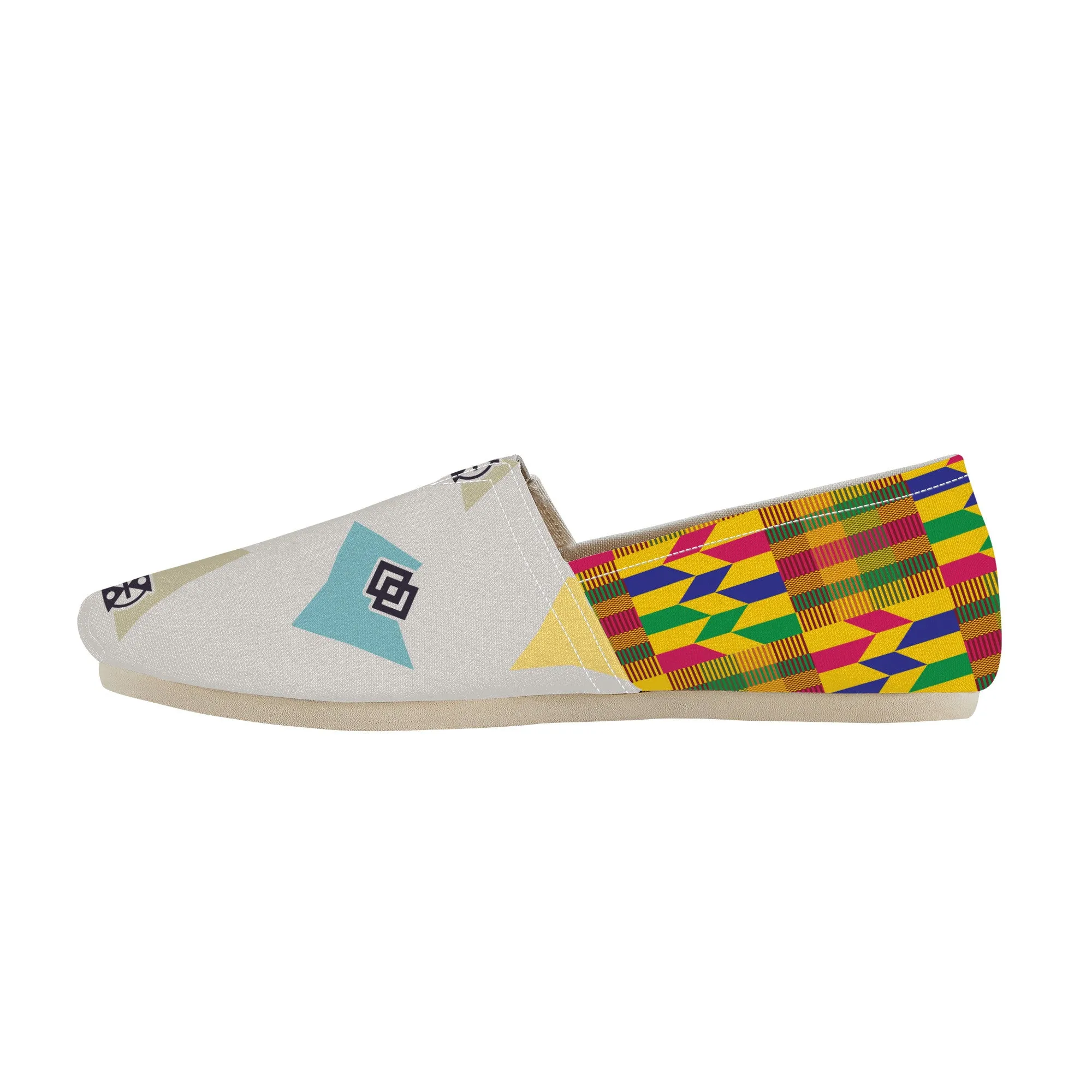 Adinkra Nku-Kente  Slip-on Canvas