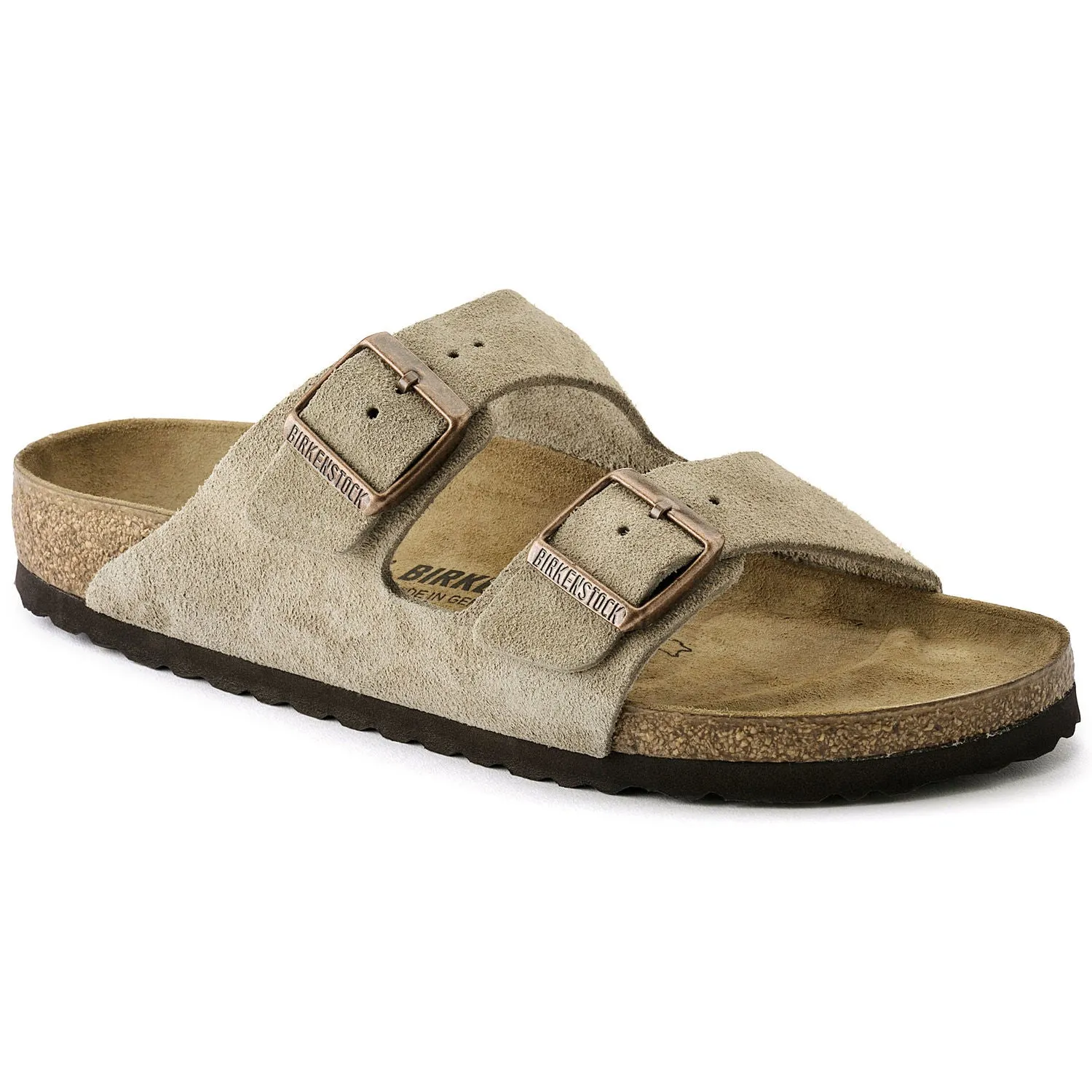 Arizona Adult Suede Sandal - Taupe