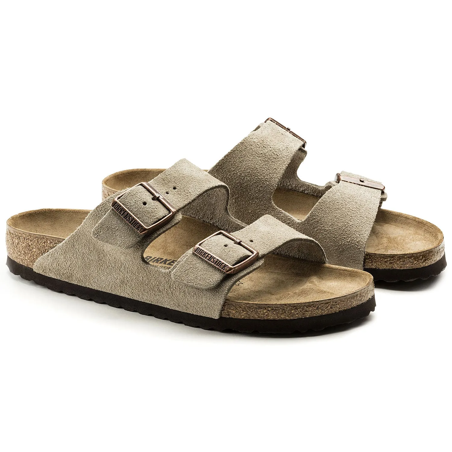 Arizona Adult Suede Sandal - Taupe