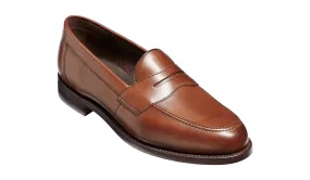 Barker Porthsmouth Traditional American Loafer - Dark Walnut Calf