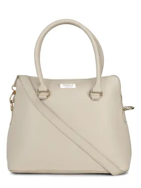 Beige Handbag With Side Sling