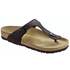 Birkenstock Classic, Gizeh, Narrow Fit, Natural Leather, Habana