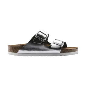 Brikenstock Arizona Soft Footbed Sandal - Metallic Silver