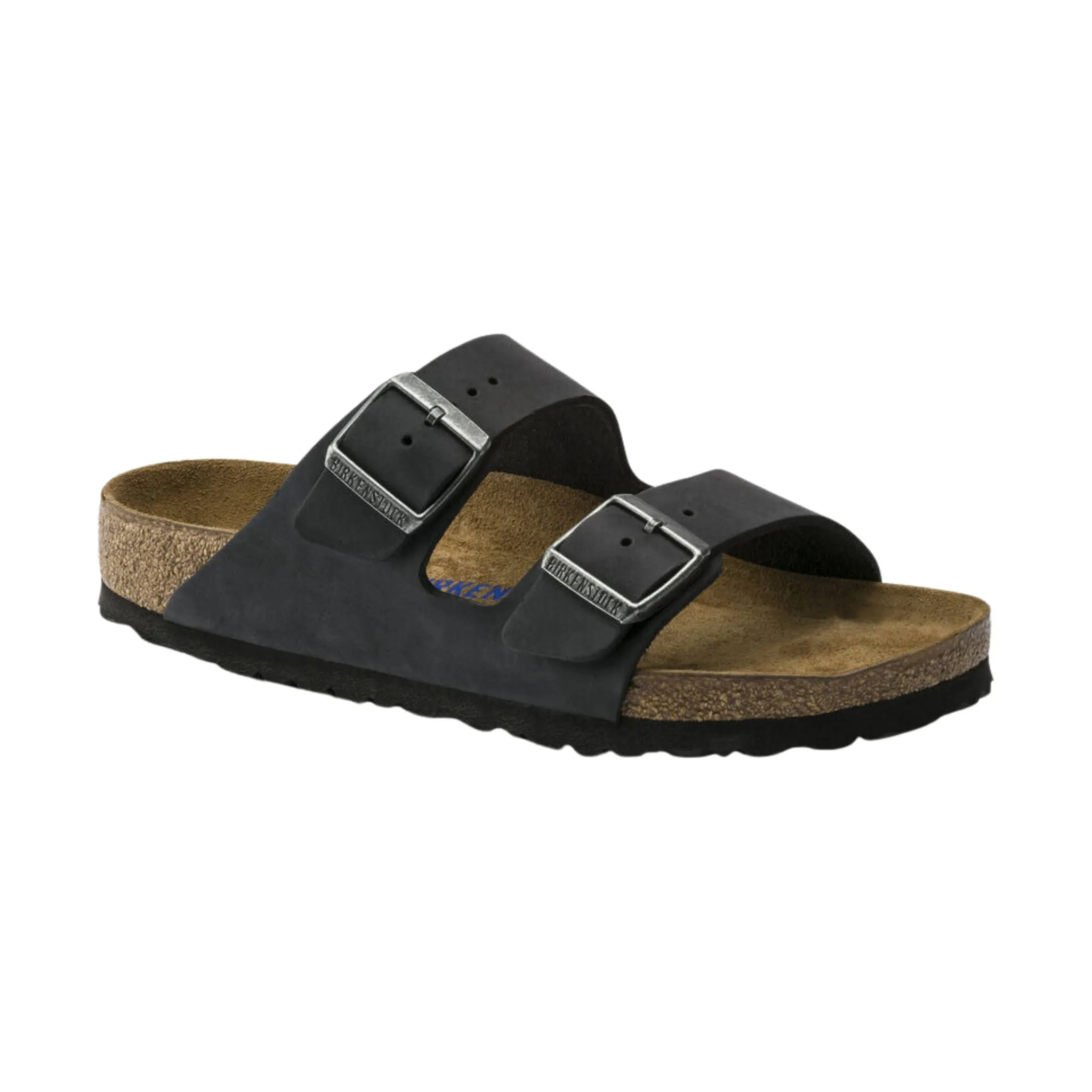 Brikenstock Arizona Soft Footbed Sandal - Oiled Leather Black