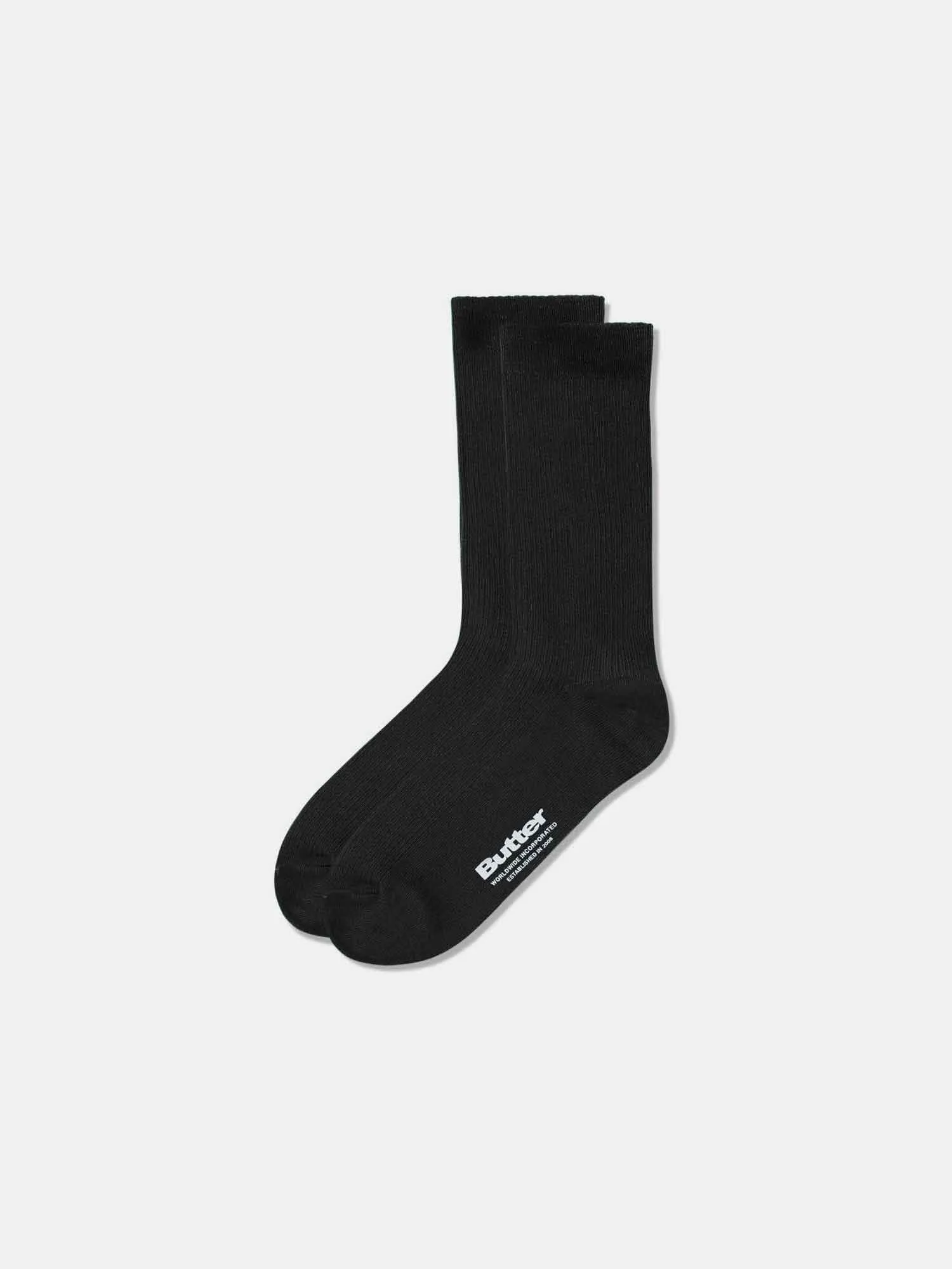 Butter Goods Pigment Dye Socks - Washed Black