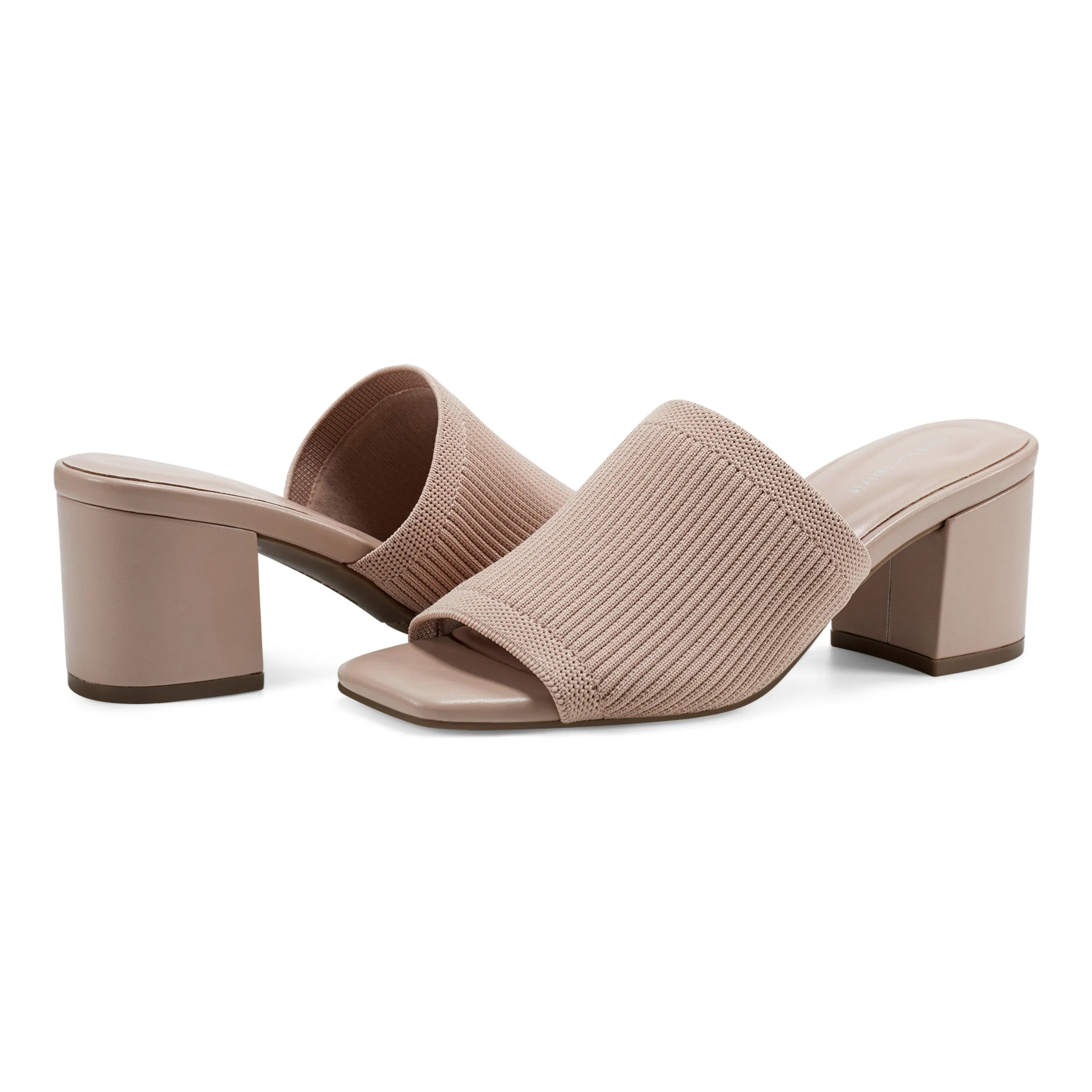 Caryn Heeled Slide Sandals