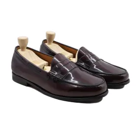 Charlotte - Men's Oxblood Box Leather High Shine Loafer