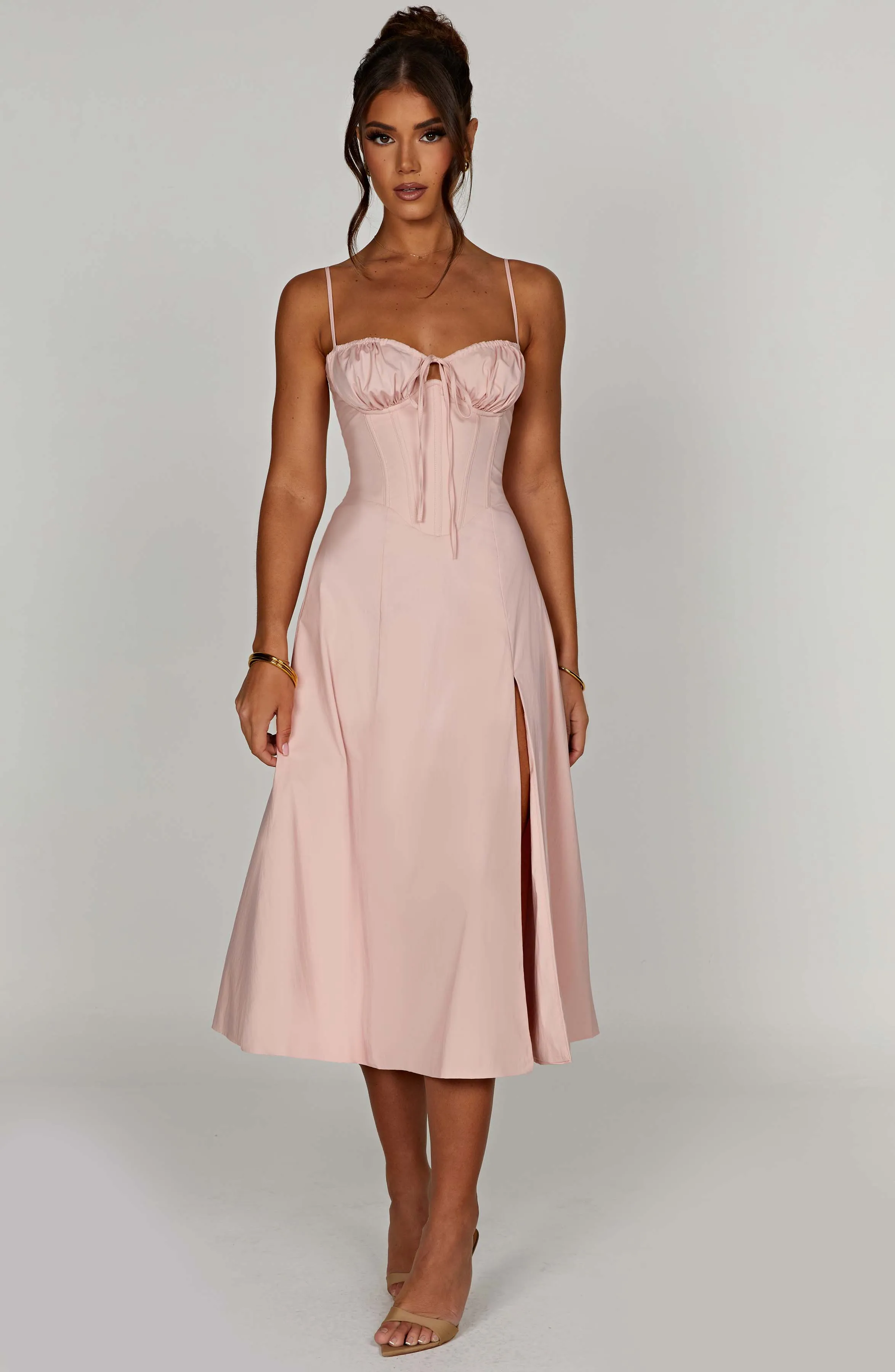 Deanna Midi Dress - Blush