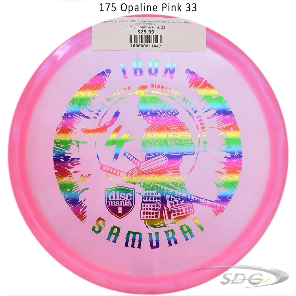 Discmania Chroma C-Line MD3 Eagle McMahon Iron Samurai 4 Signature Series Disc Golf Midrange