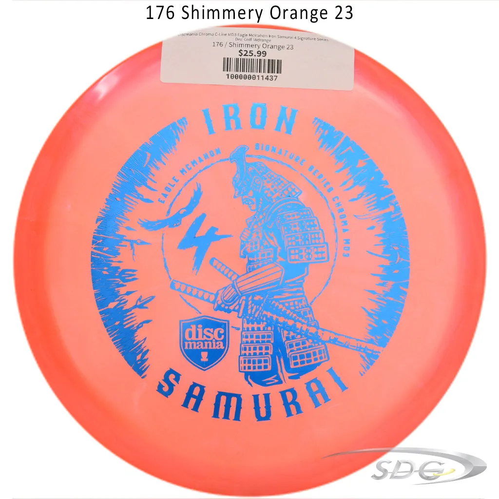 Discmania Chroma C-Line MD3 Eagle McMahon Iron Samurai 4 Signature Series Disc Golf Midrange