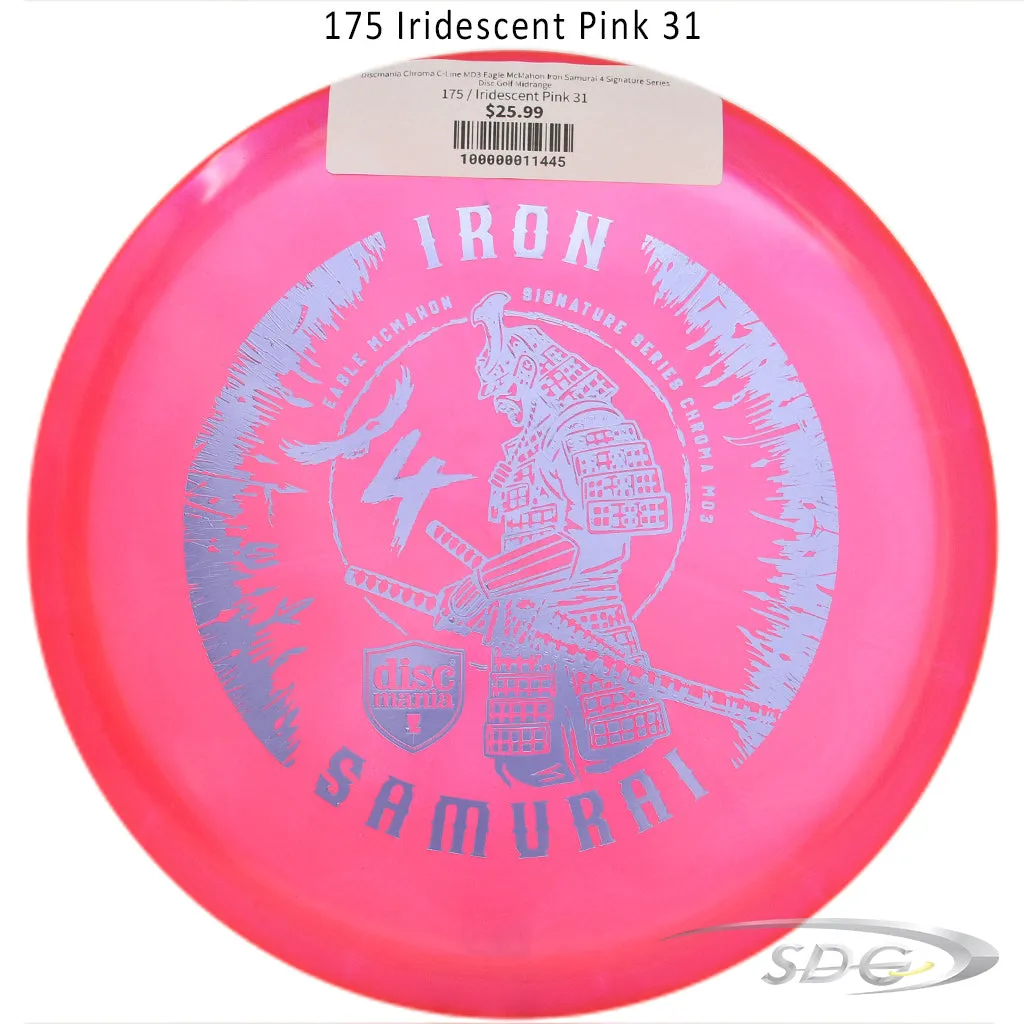 Discmania Chroma C-Line MD3 Eagle McMahon Iron Samurai 4 Signature Series Disc Golf Midrange