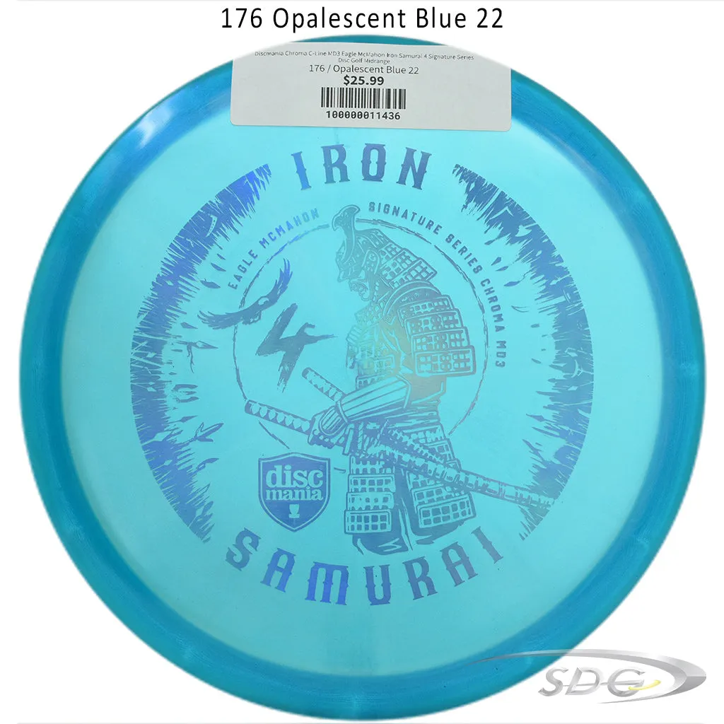 Discmania Chroma C-Line MD3 Eagle McMahon Iron Samurai 4 Signature Series Disc Golf Midrange