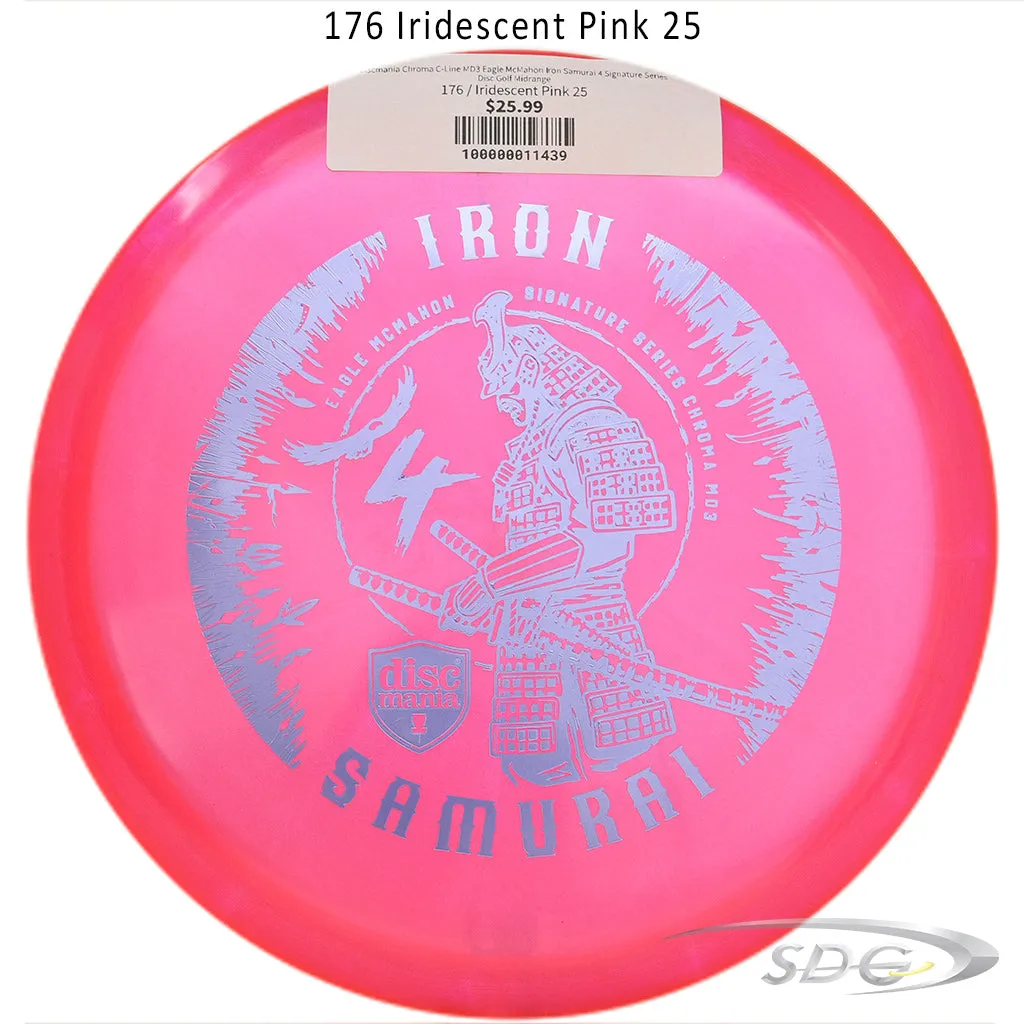 Discmania Chroma C-Line MD3 Eagle McMahon Iron Samurai 4 Signature Series Disc Golf Midrange