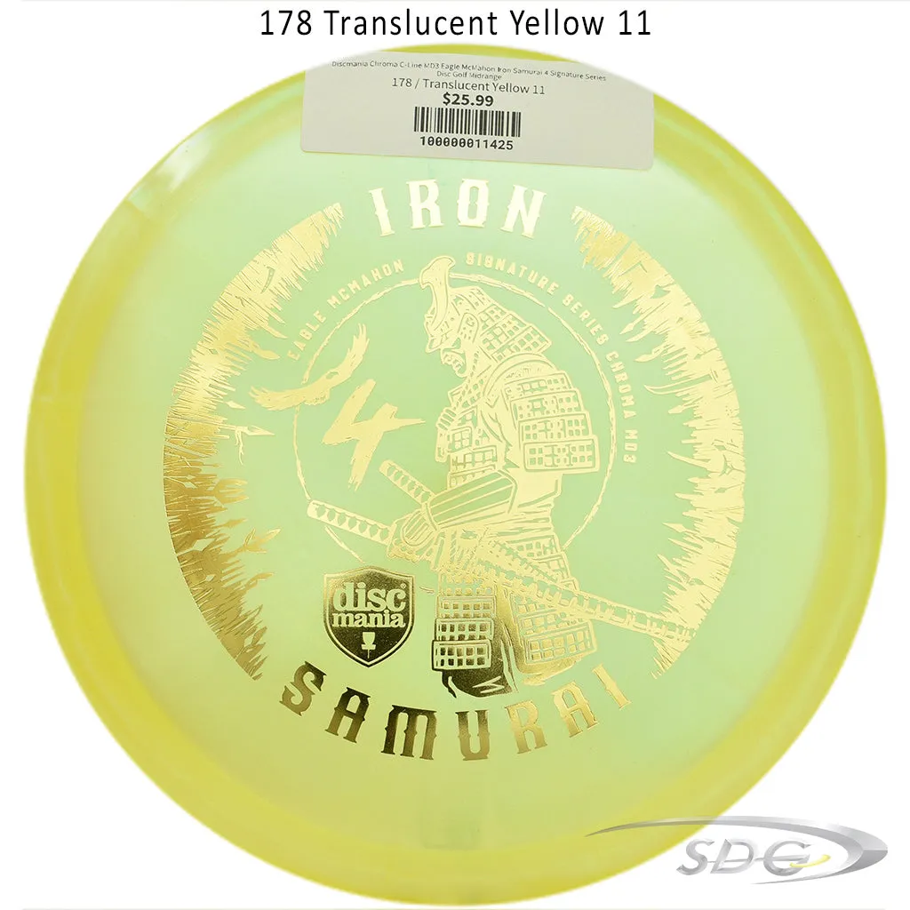 Discmania Chroma C-Line MD3 Eagle McMahon Iron Samurai 4 Signature Series Disc Golf Midrange