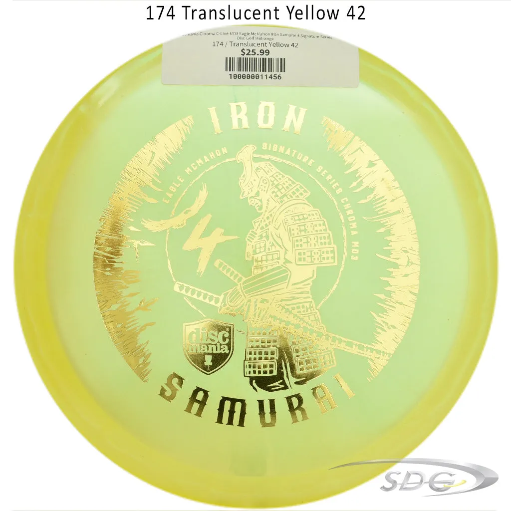 Discmania Chroma C-Line MD3 Eagle McMahon Iron Samurai 4 Signature Series Disc Golf Midrange