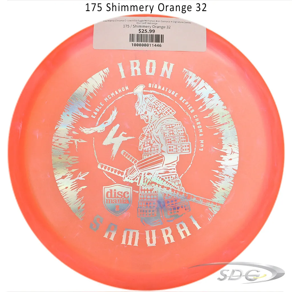 Discmania Chroma C-Line MD3 Eagle McMahon Iron Samurai 4 Signature Series Disc Golf Midrange