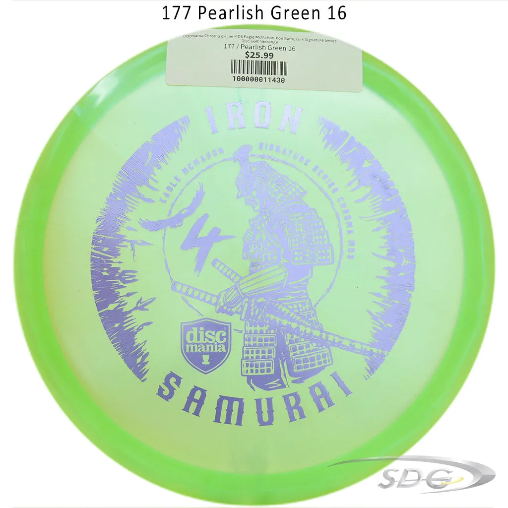 Discmania Chroma C-Line MD3 Eagle McMahon Iron Samurai 4 Signature Series Disc Golf Midrange