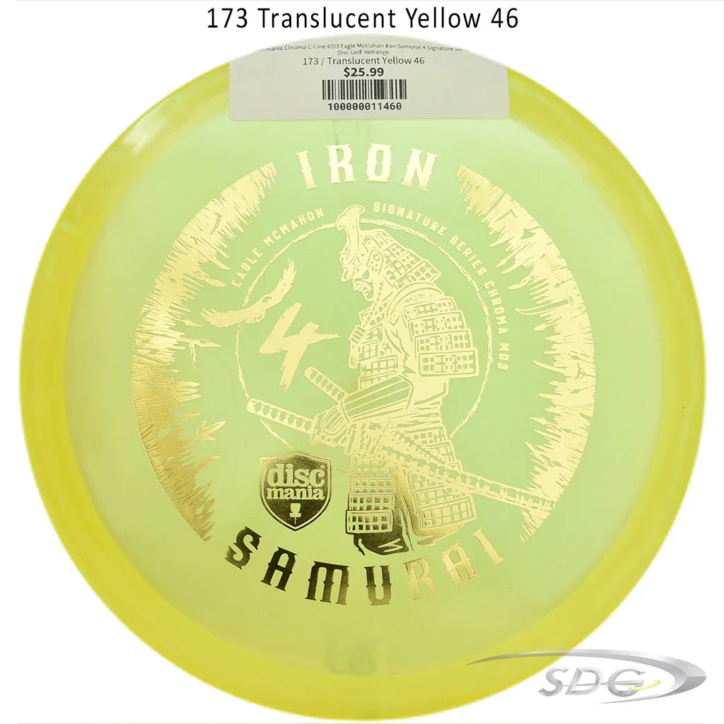 Discmania Chroma C-Line MD3 Eagle McMahon Iron Samurai 4 Signature Series Disc Golf Midrange