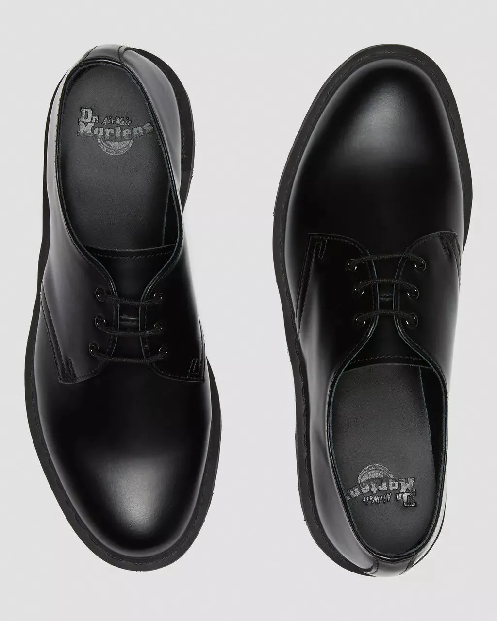 Doc Martens UNISEX 1461 MONO SMOOTH LEATHER OXFORD SHOES (Black Smooth)