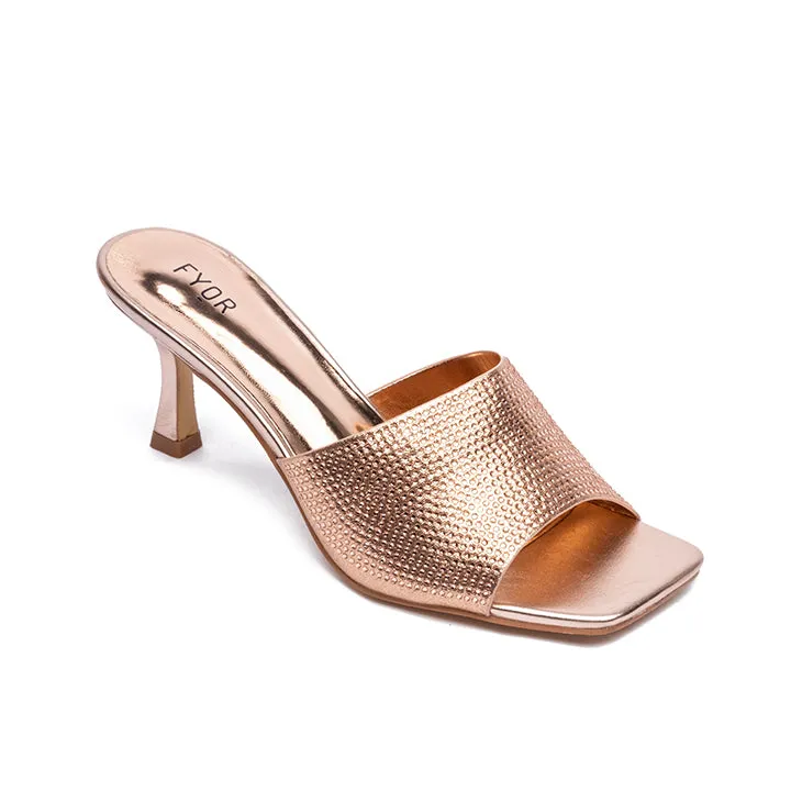 Embellished Square Toe Heel Sandal HL 105