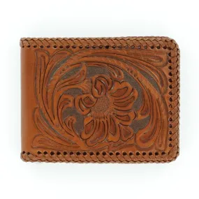 FLORAL TOOLED NOCONA BIFOLD WALLET