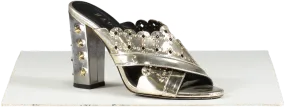 Havva Metallic Embellished Heeled Sandals UK 5 EU 38 👠