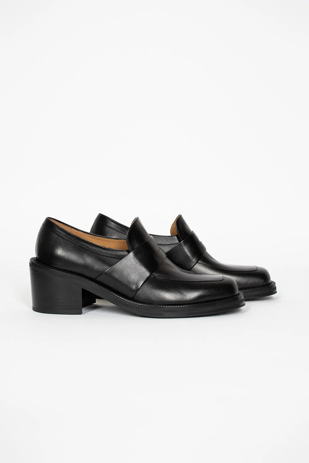 Heeled Loafer Black