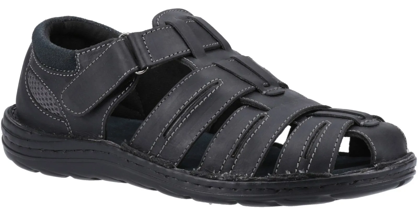 Hush Puppies Albert Mens Leather Fisherman Sandal