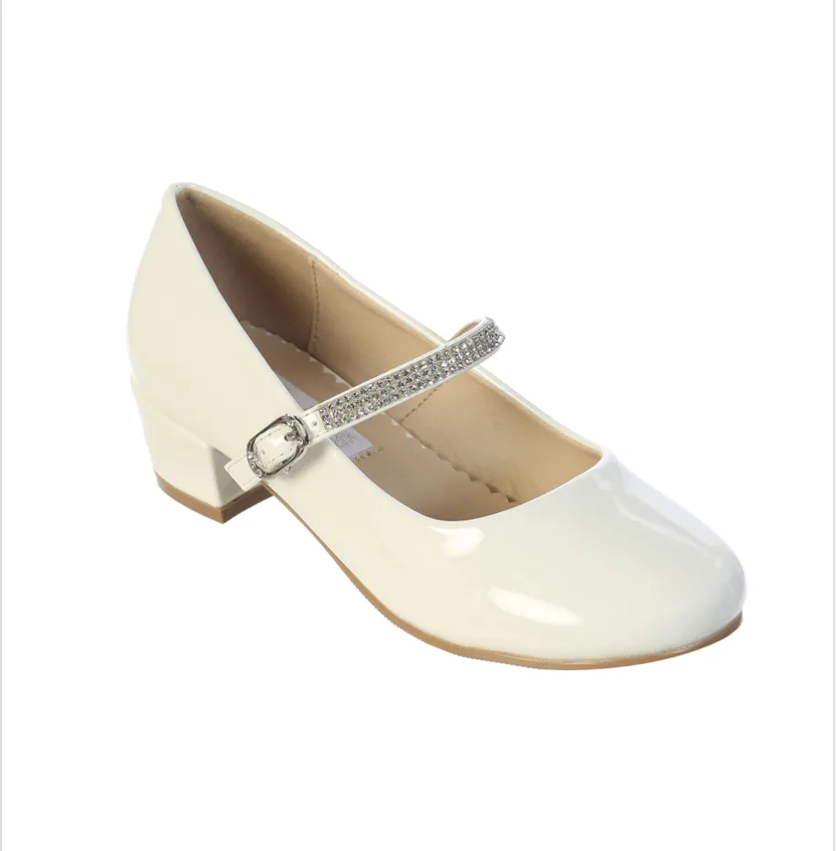 Ivory Patent Leather Heel