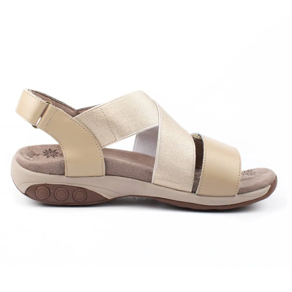 Jessica Women's Leather Adjustable Cross Strap Sandal