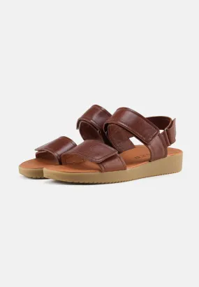 Karen Sandal Pull Up Leather - Cognac