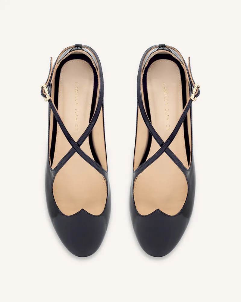 Lover Black Patent Flats