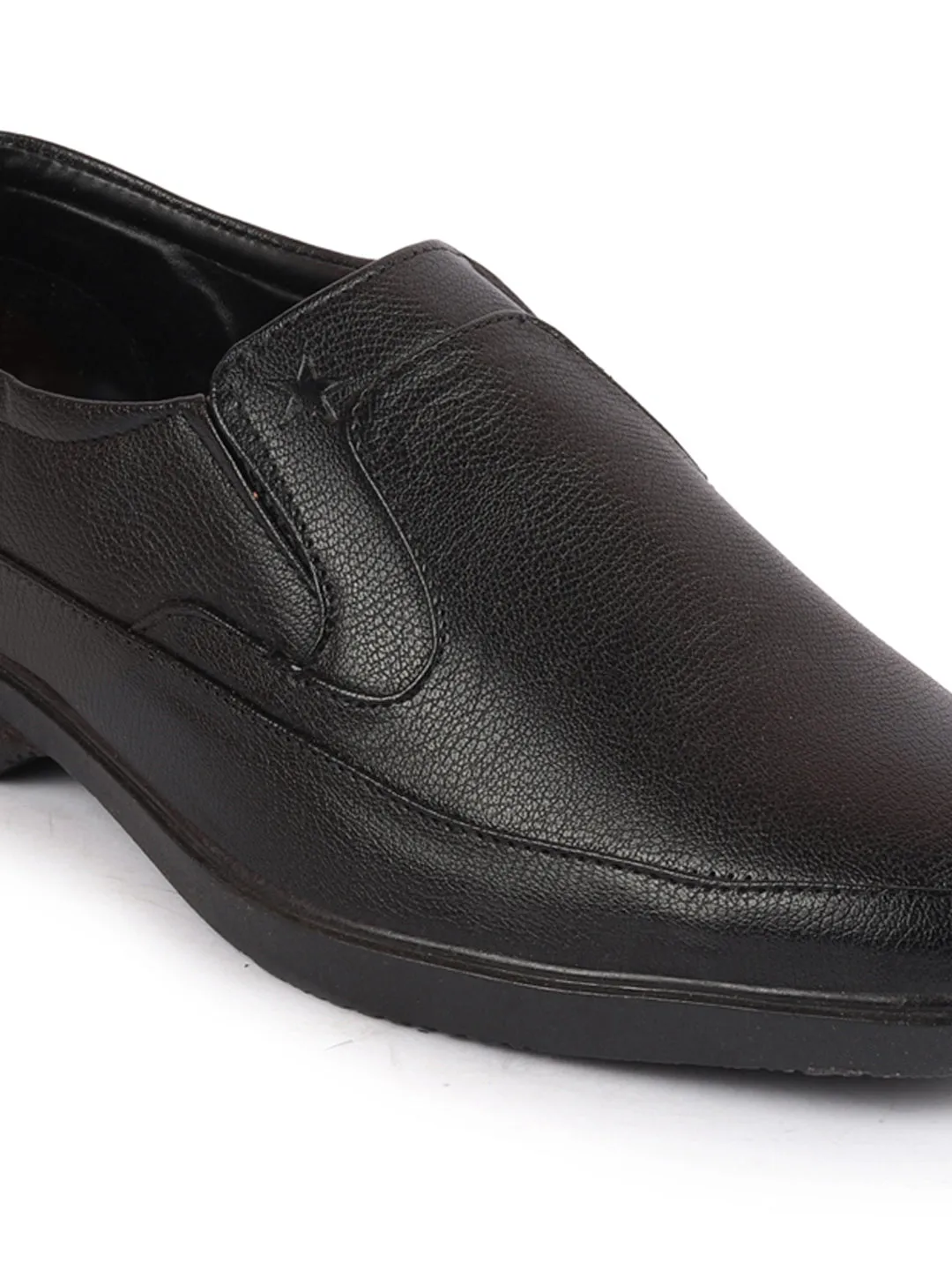 Men Black Formal Office Meetings All Day Long Outdoor Slip On Shoes