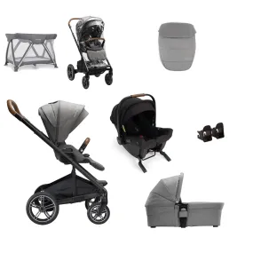 Nuna MIXX Next Urbn Bundle with Sena Travelcot - Granite