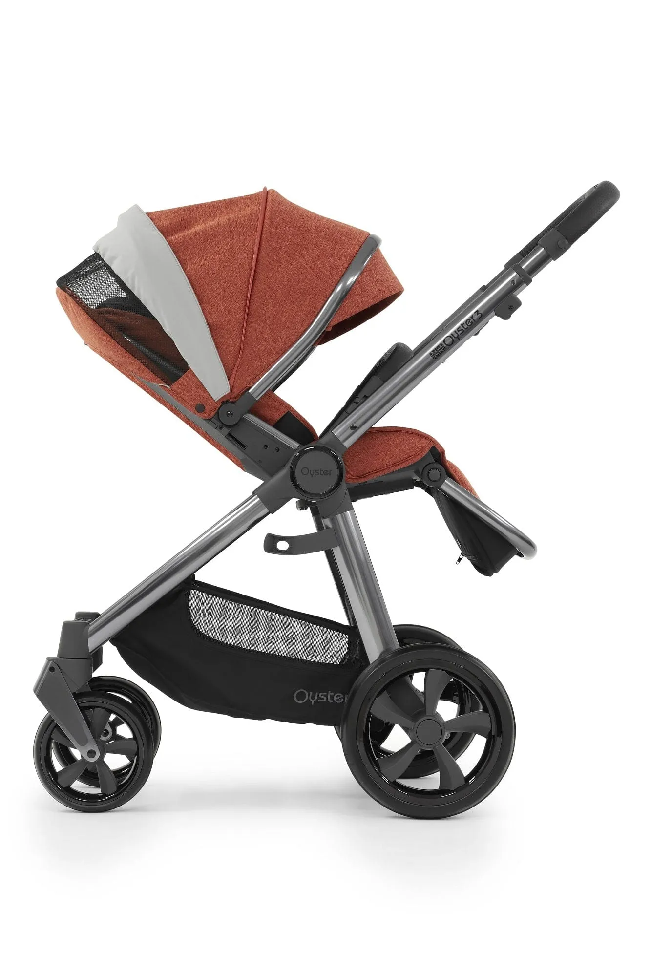 Oyster 3 Stroller Essential Bundle - Gun Metal / Ember