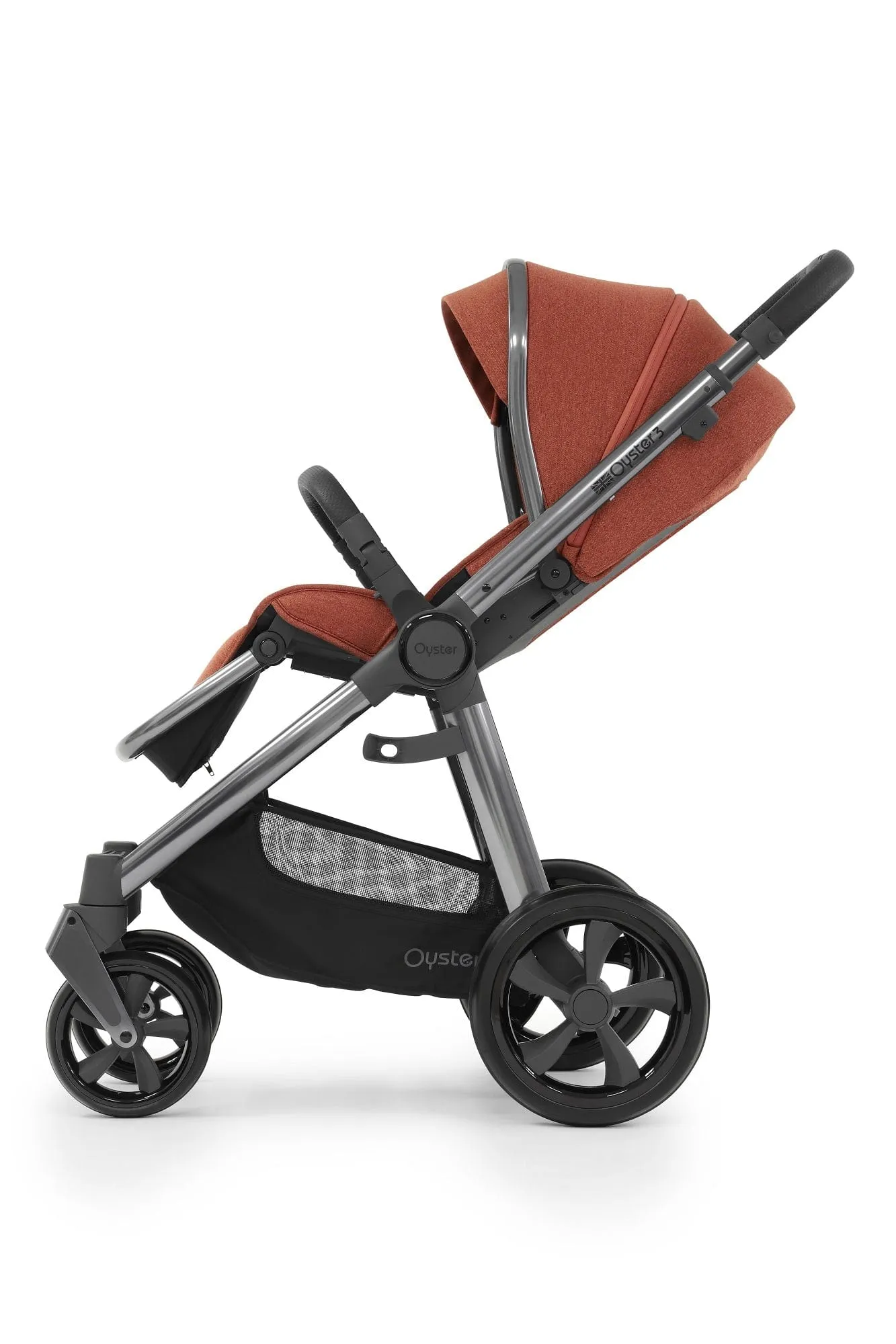 Oyster 3 Stroller Essential Bundle - Gun Metal / Ember