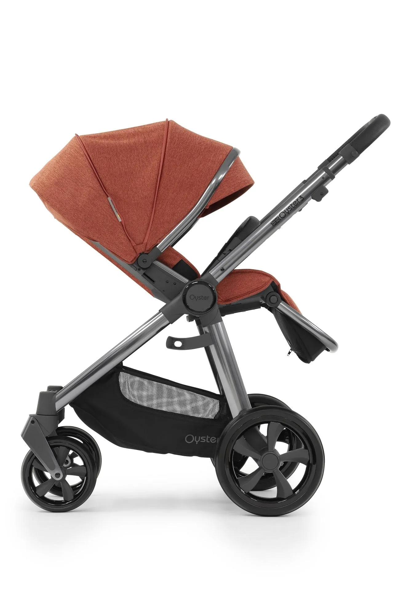 Oyster 3 Stroller Essential Bundle - Gun Metal / Ember