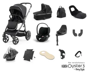 Oyster 3 Ultimate Cloud T i-Size Bundle (12pc Set) - Carbonite