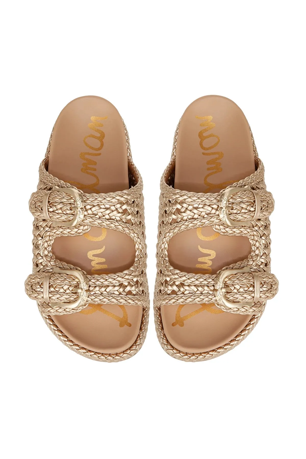 Sam Edelman Woven Reid Sandal - Gold