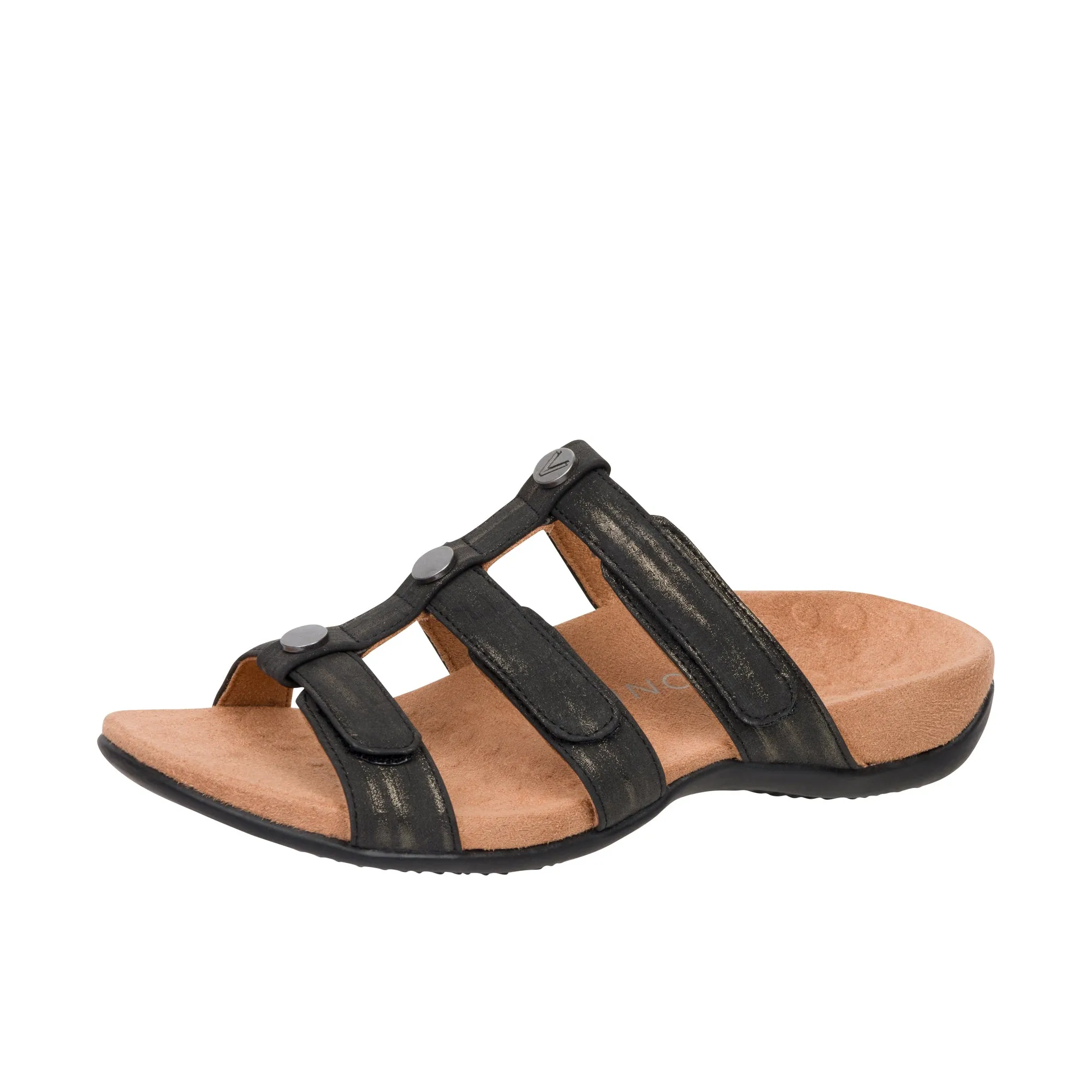 Vionic Womens Amber Adjustable Sandal Black