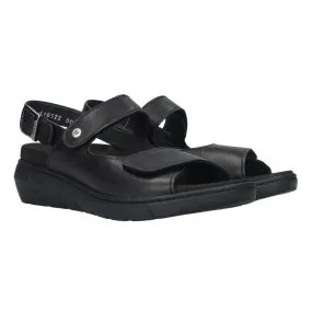 Wolky, Terra, Corfu, Sandal, Verona Leather, Black