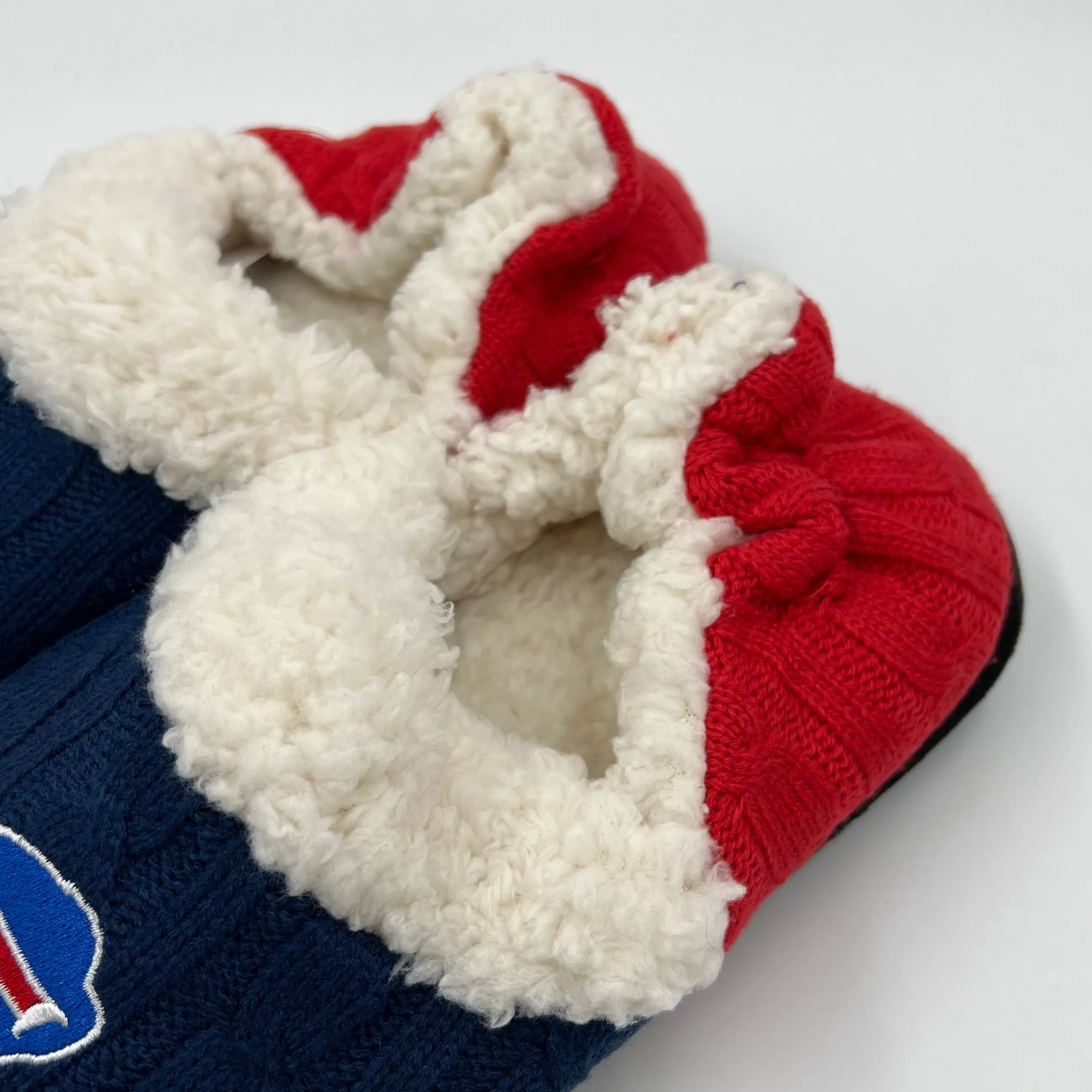 Women's Buffalo Bills Colorblock Knit Slippers