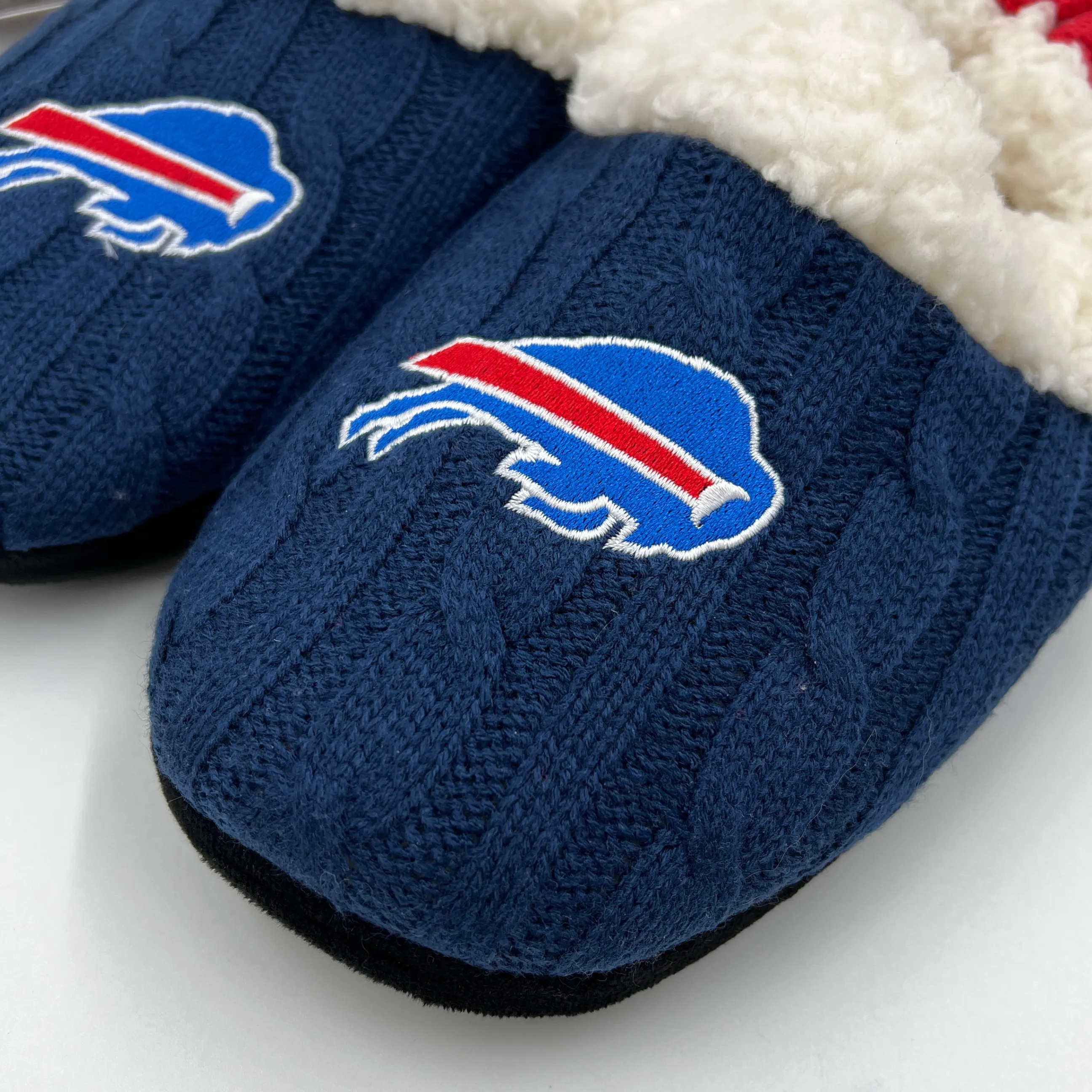 Women's Buffalo Bills Colorblock Knit Slippers